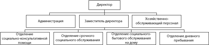 Структура ГБУ «Комплексный центр социального обслуживания населения Дальнеконстантиновского района»